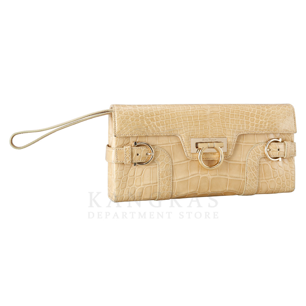 FERRAGAMO(USED)페레가모 간치니 플랩 숄더백